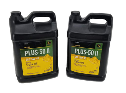 John Deere Plus-50 II SAE 15W-40 Premium Engine Oil 2.5 Gallon - TY26675