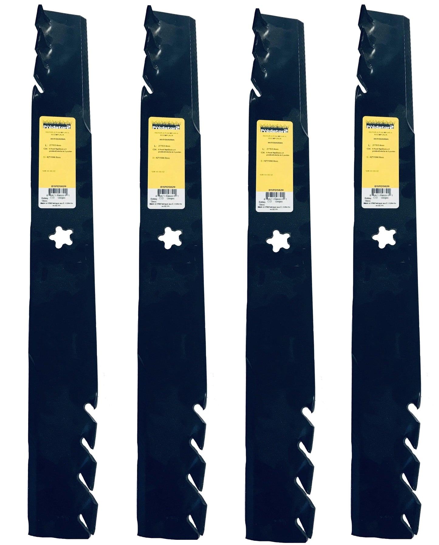 Predator 2, 21" Mower Blade (Set of 4) - B1PD5020,4