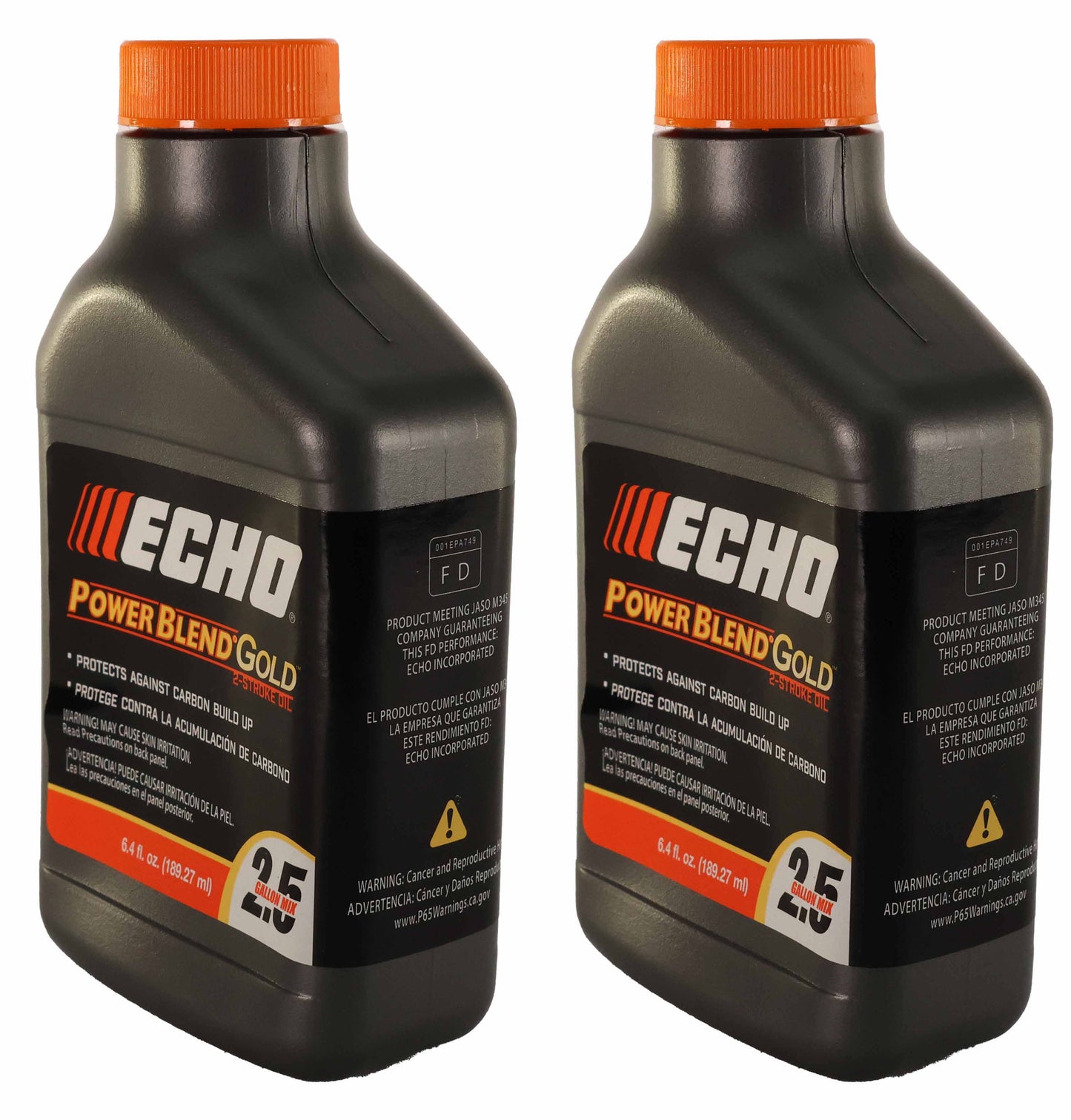 Echo Original Equipment 2-PACK Power Blend Gold Oil Mix 50:1 (6.4 fl oz Bottle) - 6450025