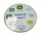 John Deere History of Logos Since 1837 Round Metal Sign - LP85807