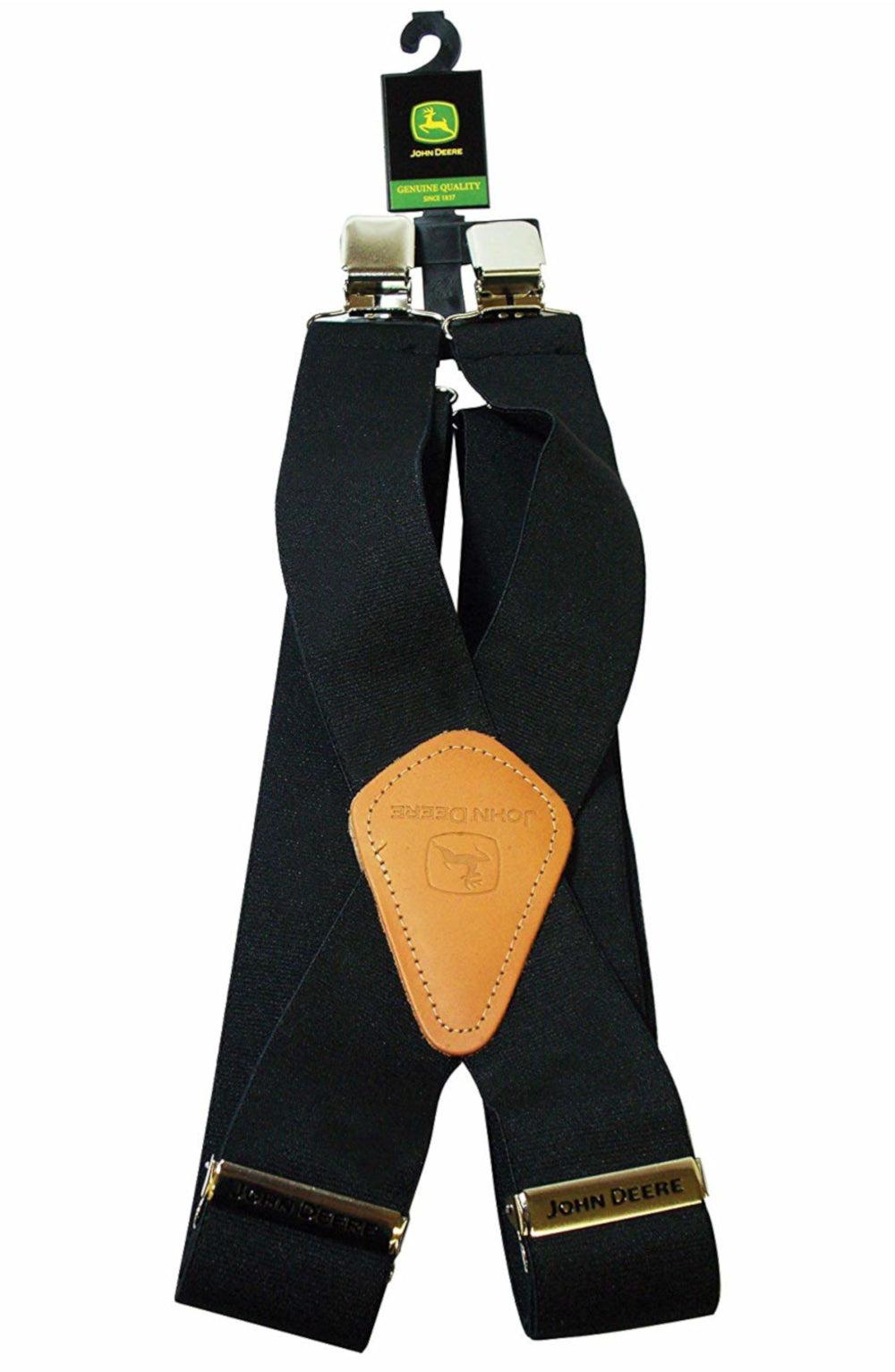 John Deere Men's Black Suspenders - LP25944