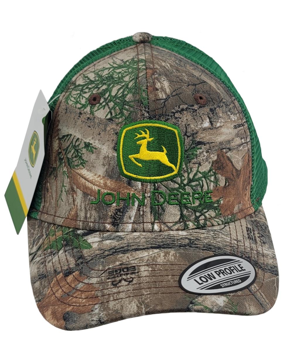 John Deere Camo Twill/Green Mesh Hat/Cap - LP83144