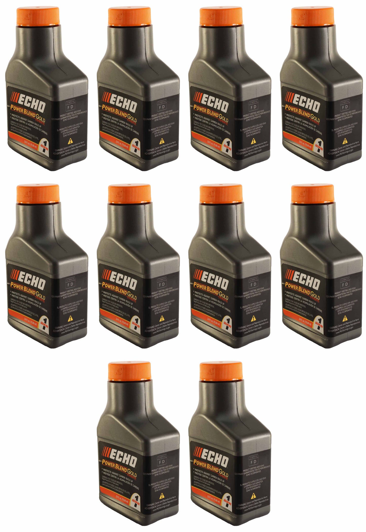Echo Original Equipment 10-PACK PowerBlend Gold 2.6 Oz. 2-Stroke Engine Oil - 6450000