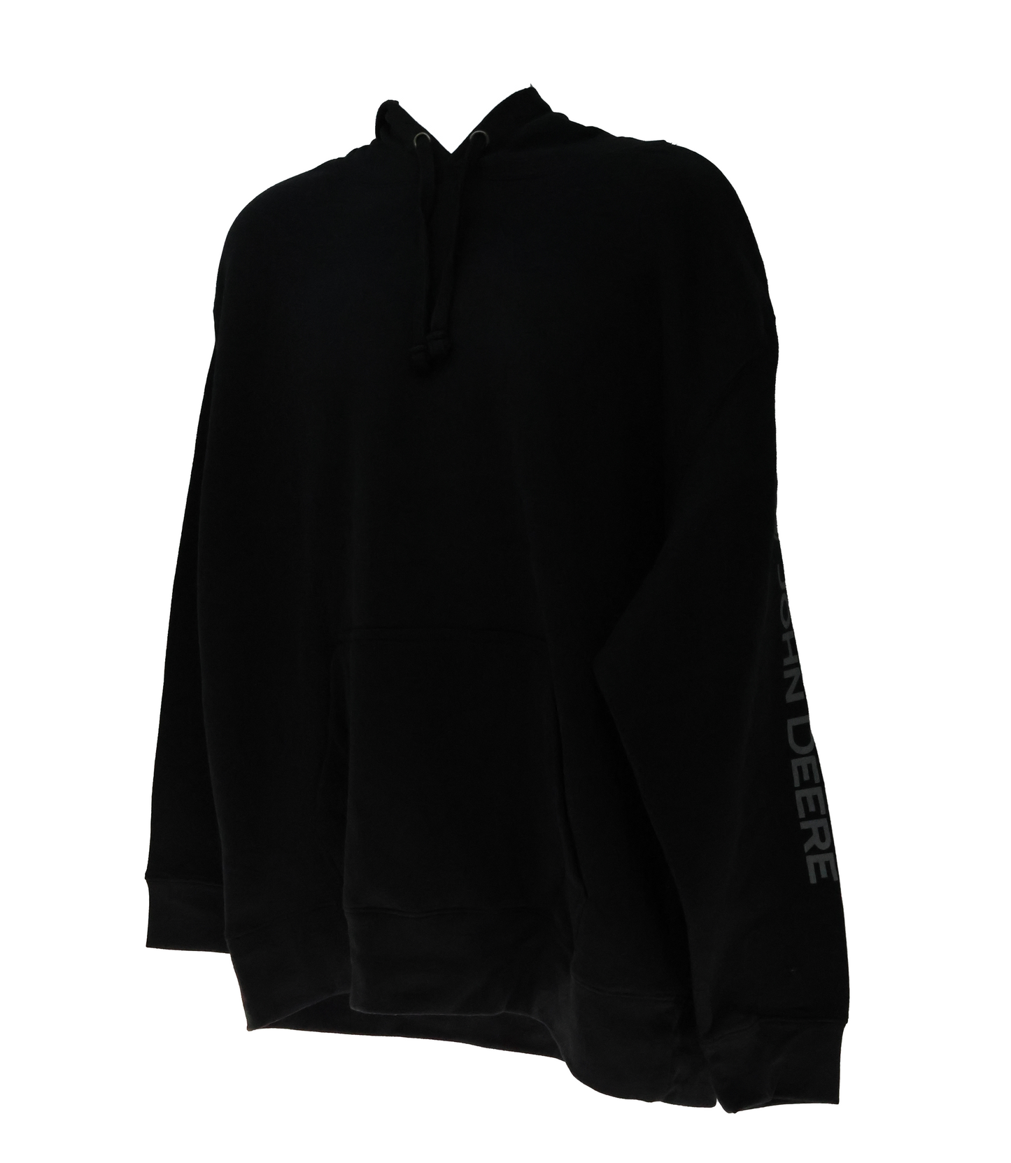 John Deere Mens Black Trade Mark Logo Sleeve Hoodie XL - LP71246