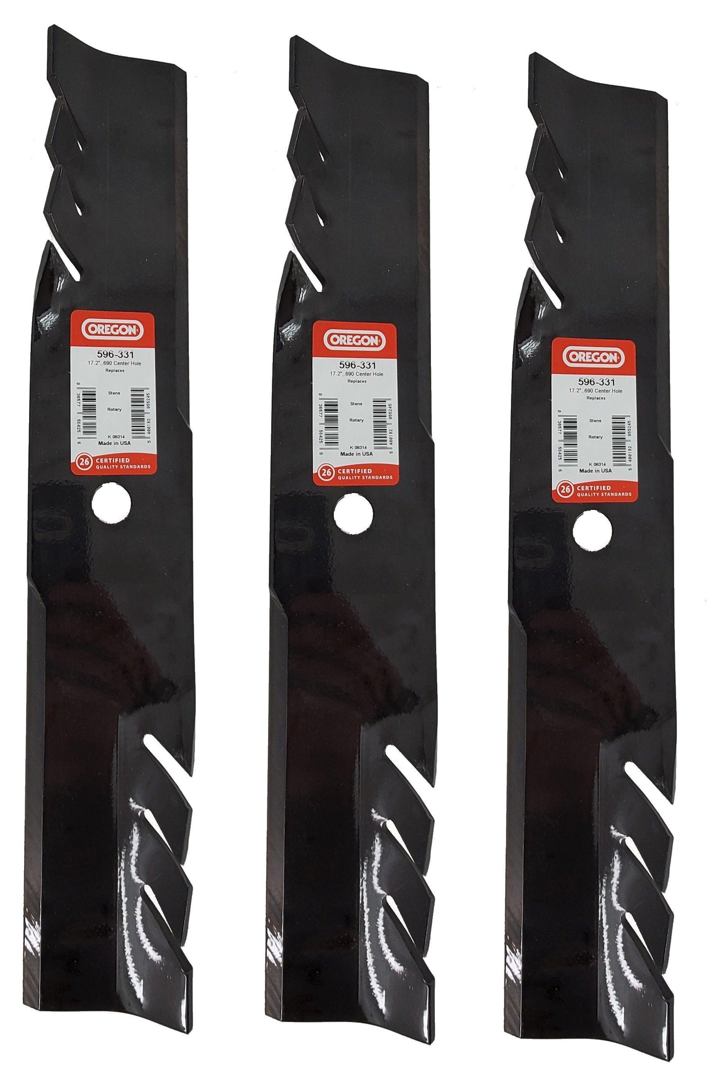 Oregon 17.2" Mower Blade (Set of 3) - 596331,3