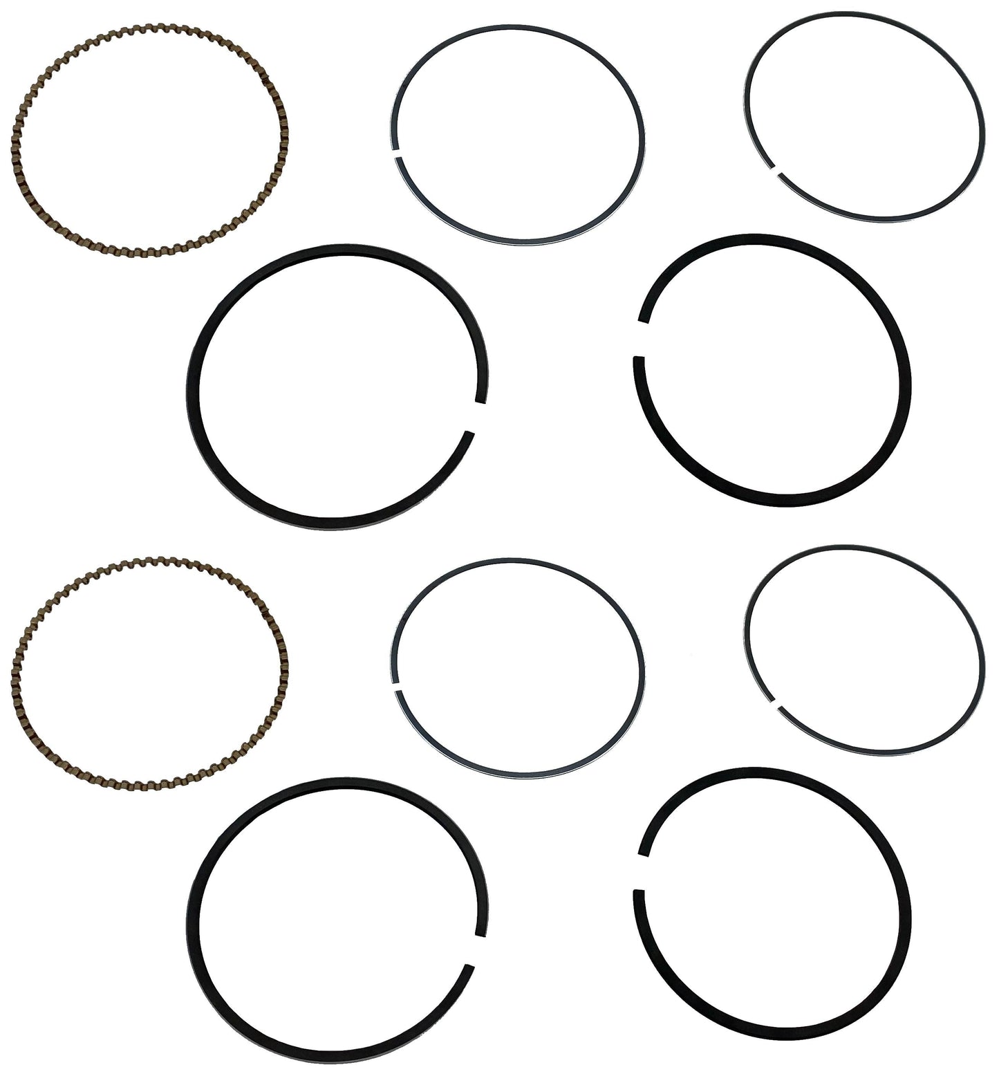 John Deere Original Equipment Piston Ring Kit (Pack of 2) - AM128738