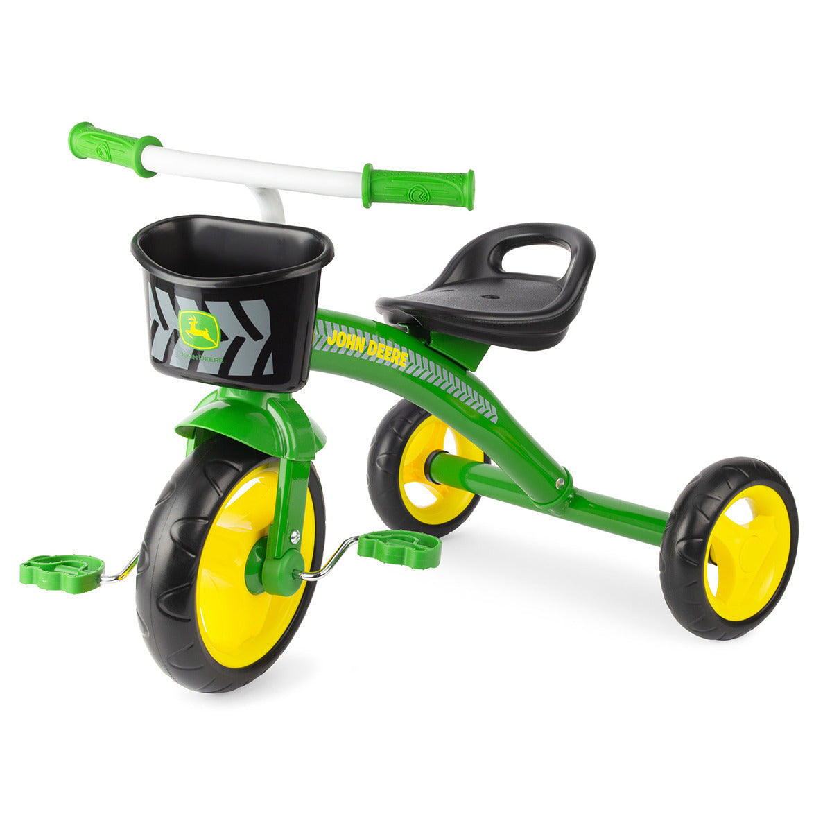 John Deere Ride On Steel Tricycle with Basket - LP76753
