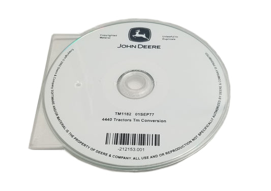 John Deere 4440 Tractor Technical CD Manual - TM1182CD