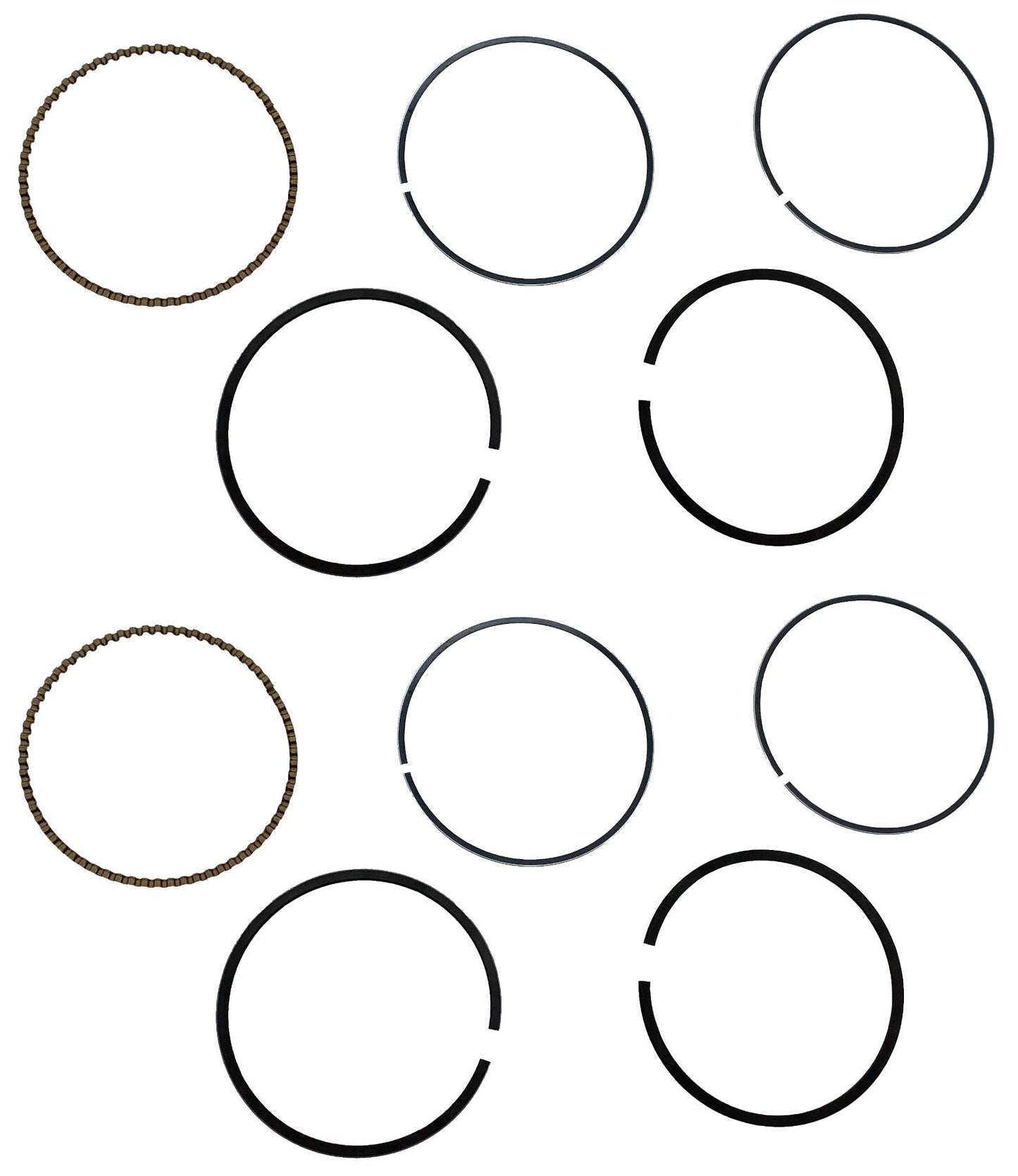 John Deere Original Equipment Piston Ring Kit (Pack of 2) - AM128738