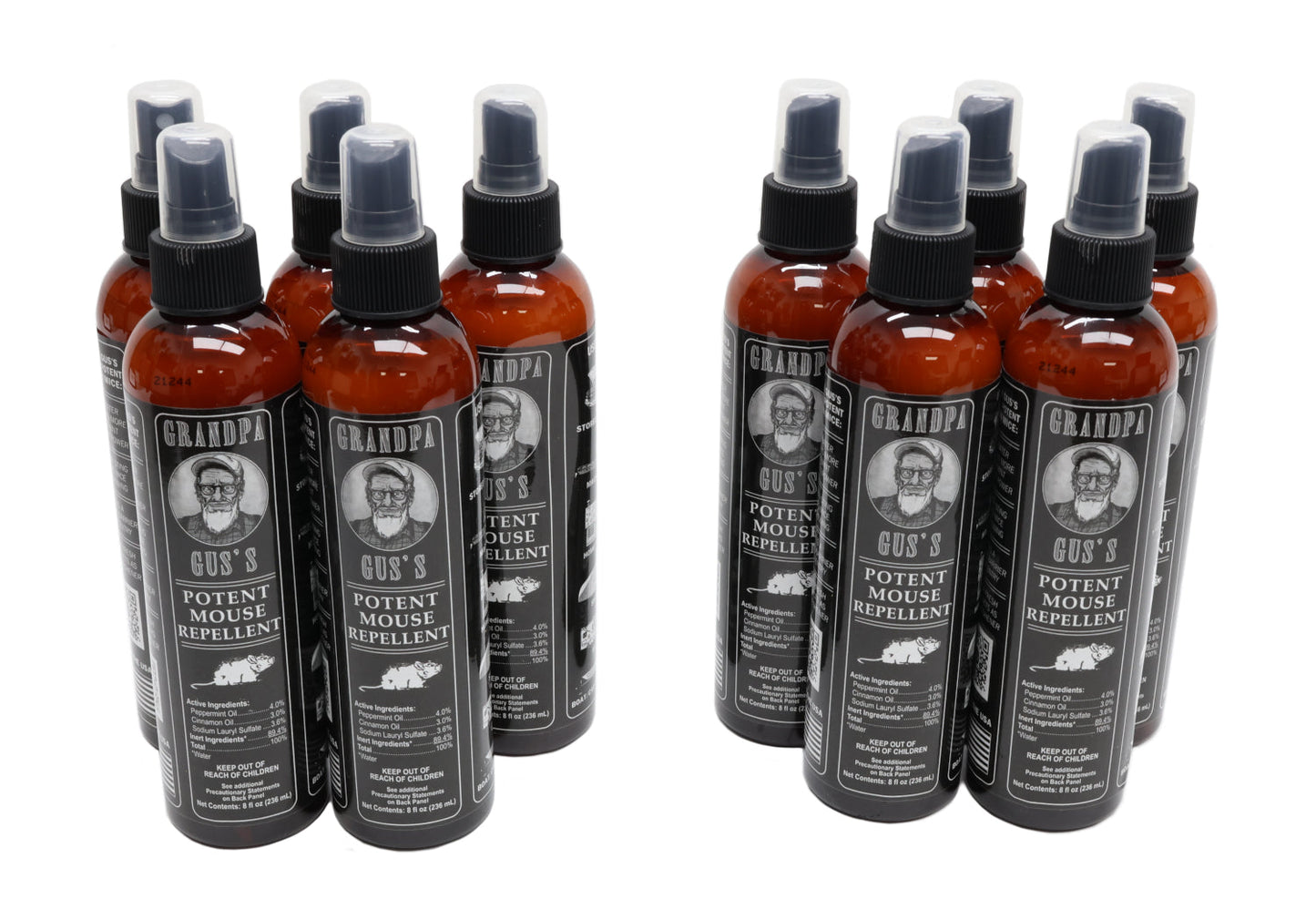 Grandpa Gus's (10 PACK) Rodent 8 oz Bottle Spray  - A-B1GSB8A15,10