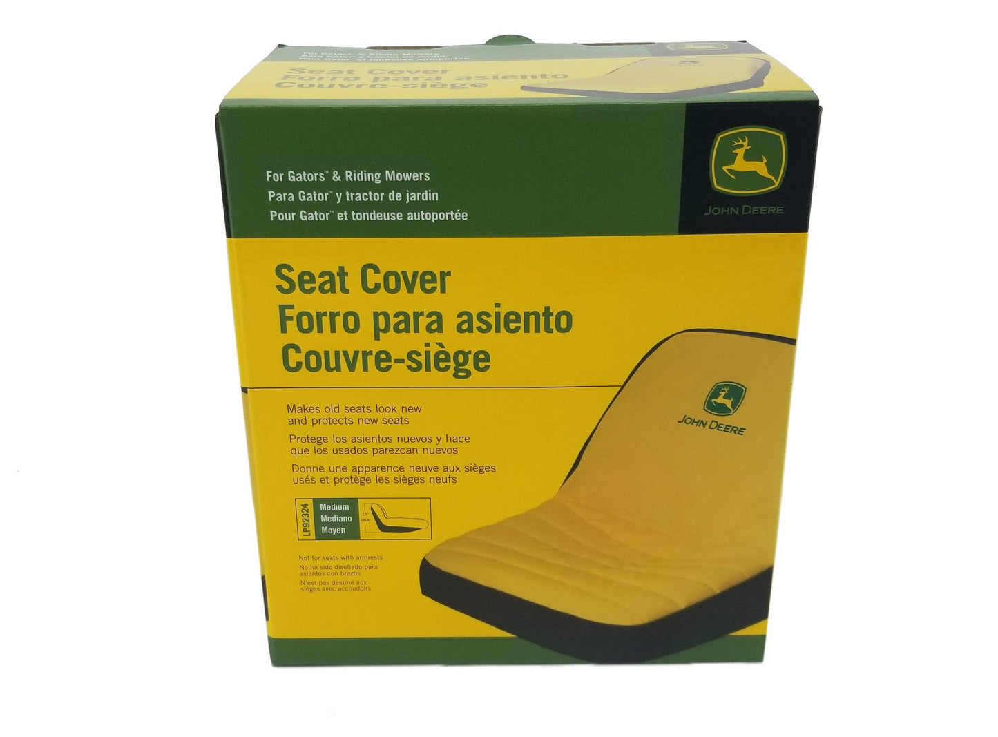 John Deere 15" Seat Cover (Medium) For Gator & Riding Mower - LP92324
