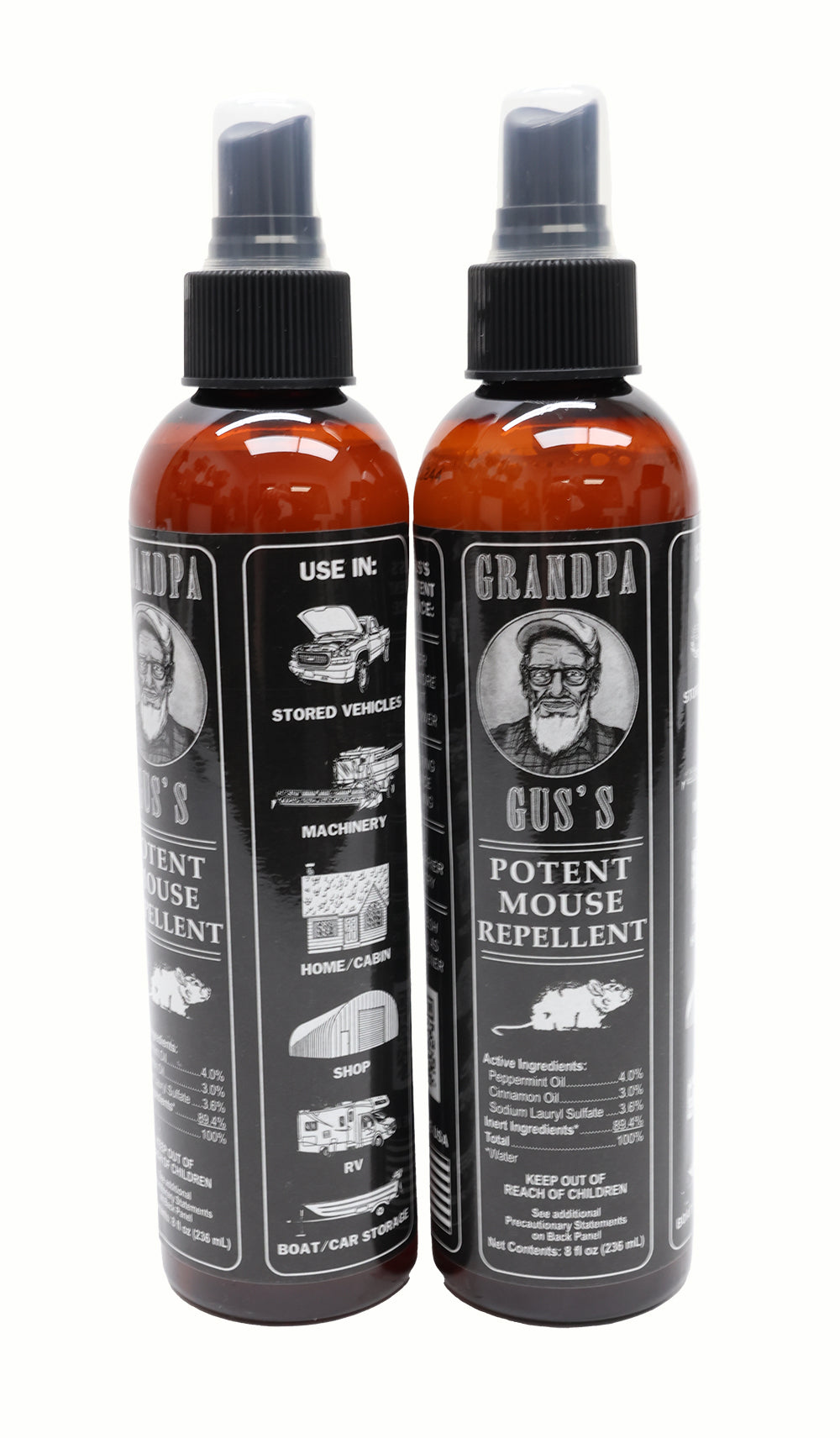 Grandpa Gus's (2 PACK) Rodent 8 oz Bottle Spray  - A-B1GSB8A15,2