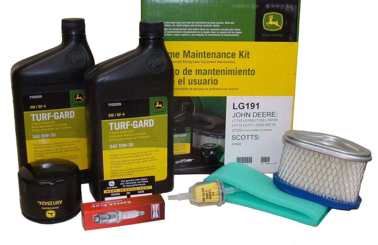 John Deere Original Equipment Model LX173 Maintenance Kit + Mulching Blades, 38" Mower Deck