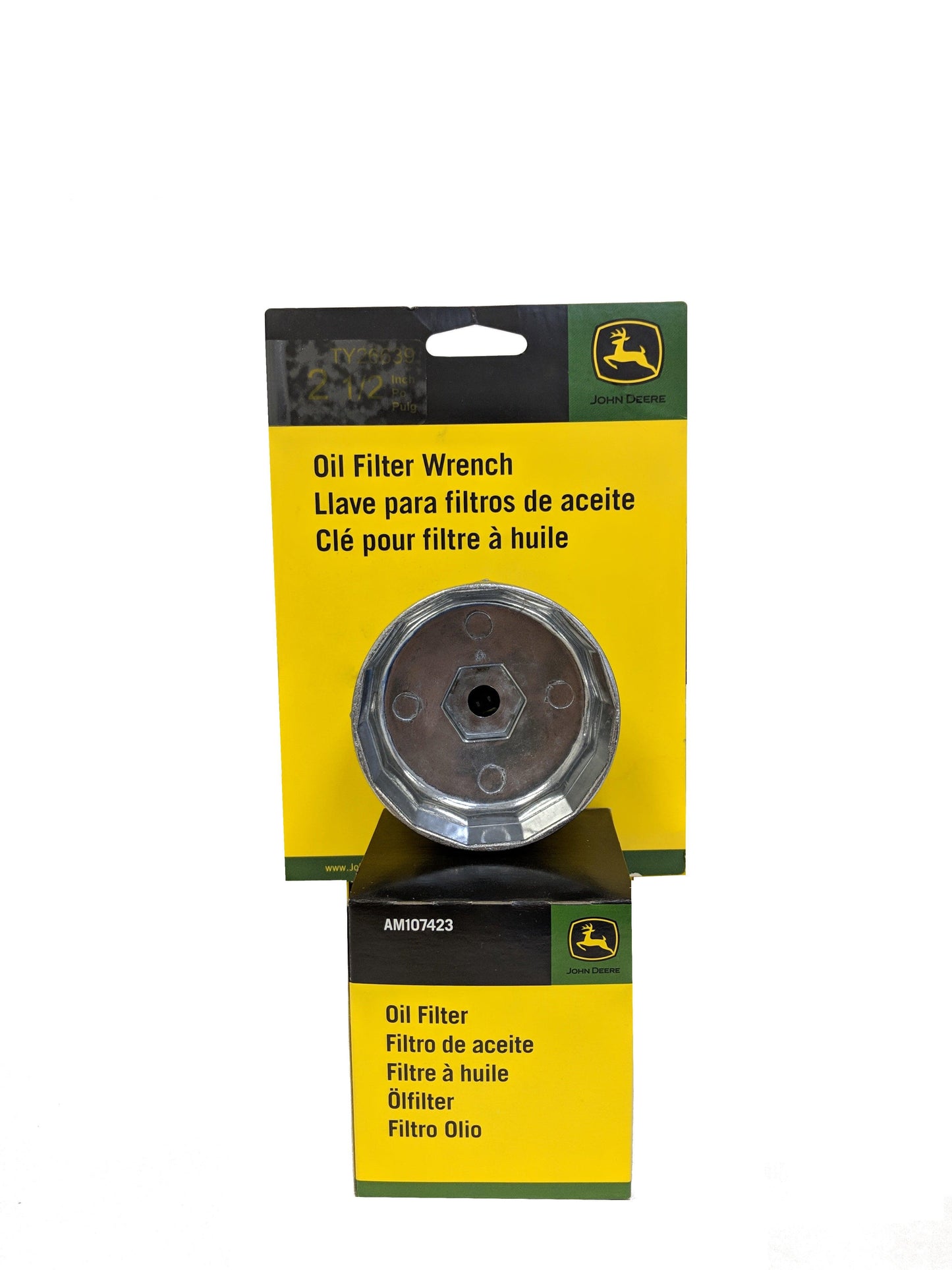 John Deere 2-1/2" Oil Filter Wrench with AM107423 Oil Filter-Set
