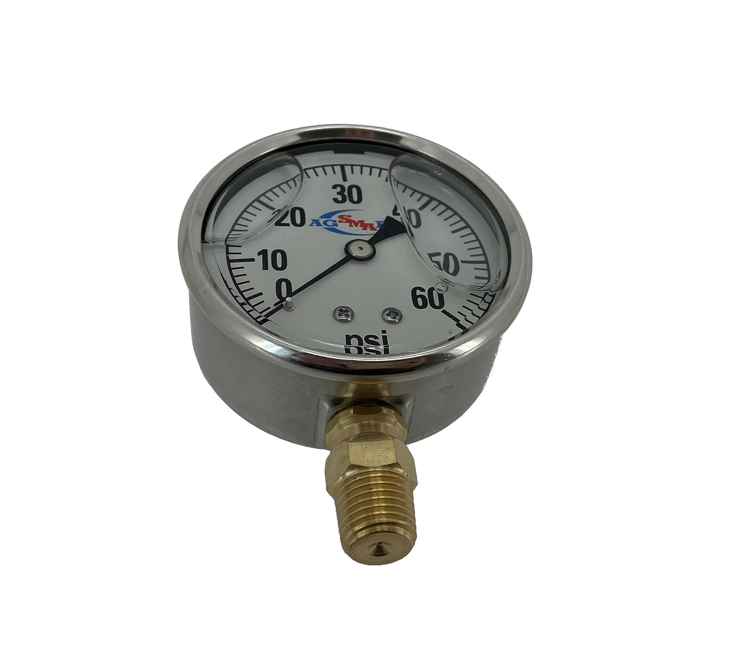 SMA 60 PSI Liquid Filled/Stainless Gauge-2-1/2" Diameter - 920-GG60