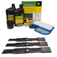 "John Deere Original Equipment Model LX288 (S.N. 090,001-) Maintenance Kit + Mulching Blades, 54"" Mower Deck"