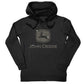 John Deere Ladies XL Black Hoodie with Silver Glitter Logo - LP85229