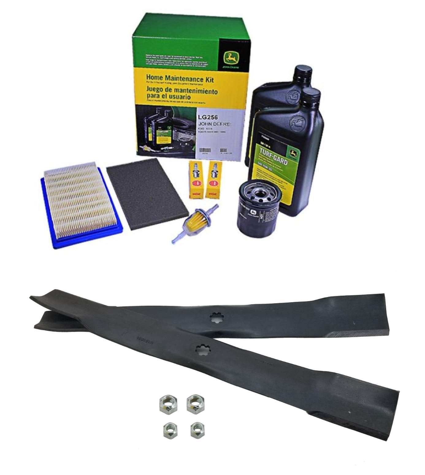 John Deere Original Equipment Model X300 Maintenance Kit + Standard Blades - LG256A