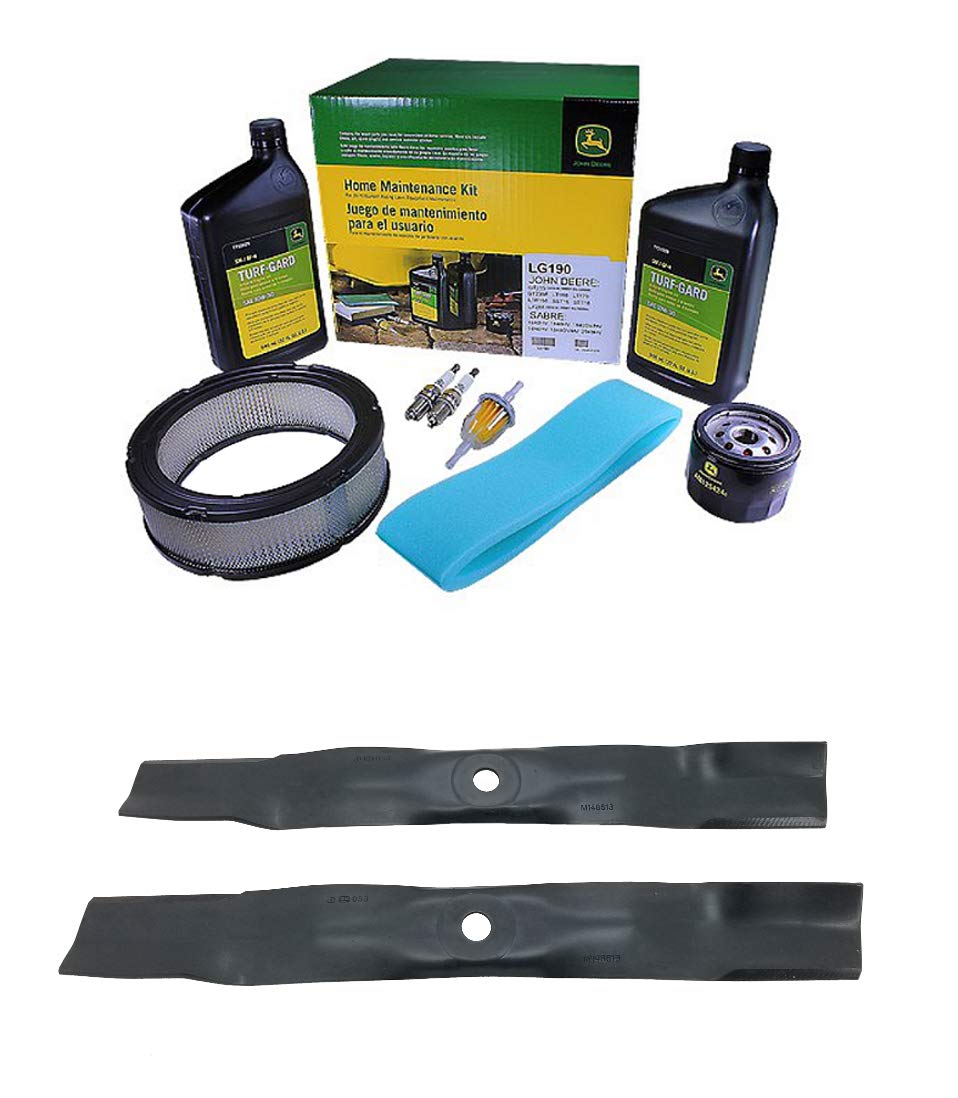 John Deere Original Equipment Model LT170 Maintenance Kit + Standard Blades, 42C" Mower Deck