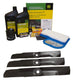 "John Deere Original Equipment Model LX288 (S.N. 090,001-) Maintenance Kit + Standard Blades, 54"" Mower Deck"