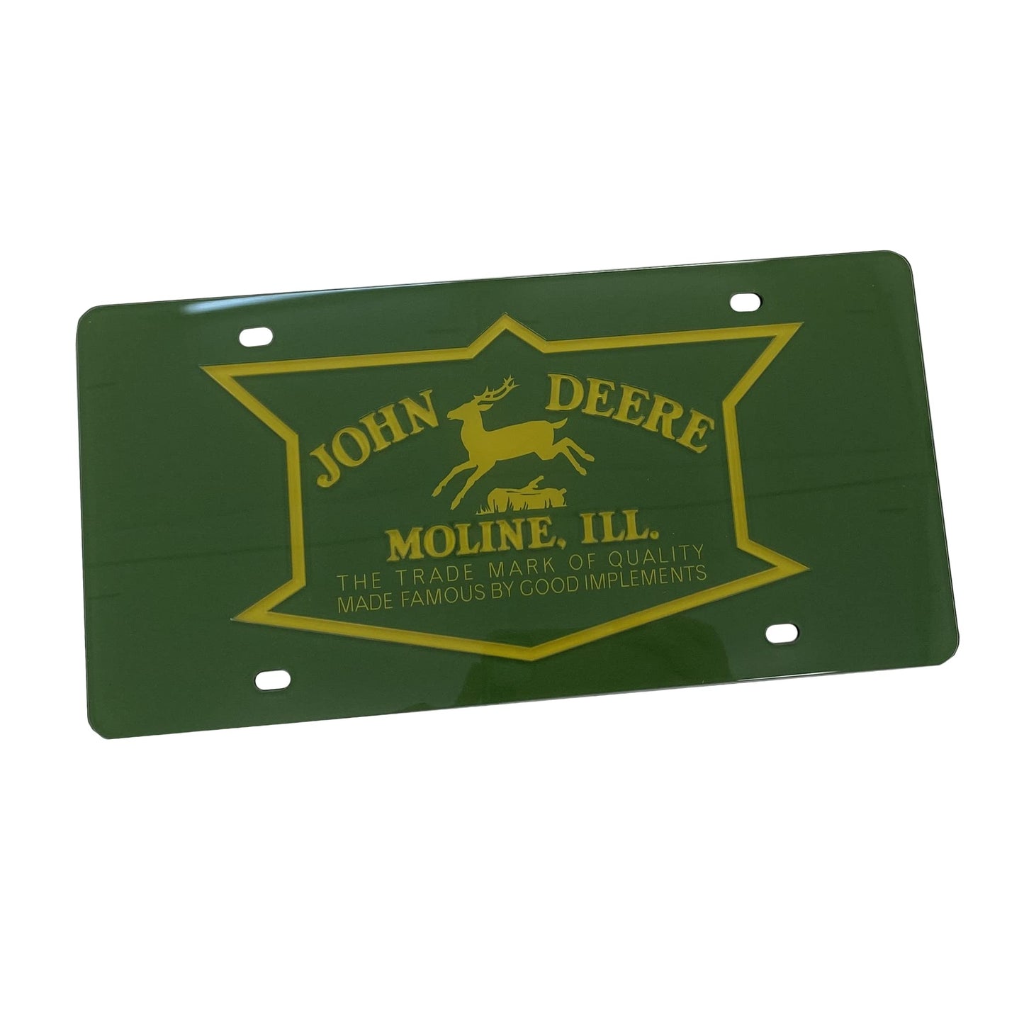 John Deere Green Vintage Logo License Plate - LP79721