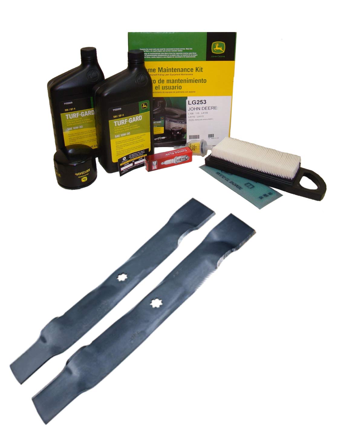 John Deere Original Equipment Model LA110 Maintenance Kit + Standard Blades