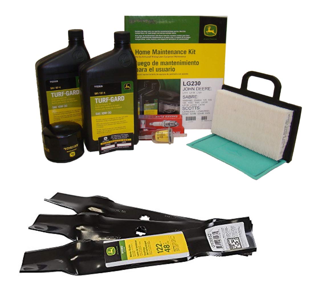 John Deere Original Equipment Model LA140 Maintenance Kit + Standard Blades