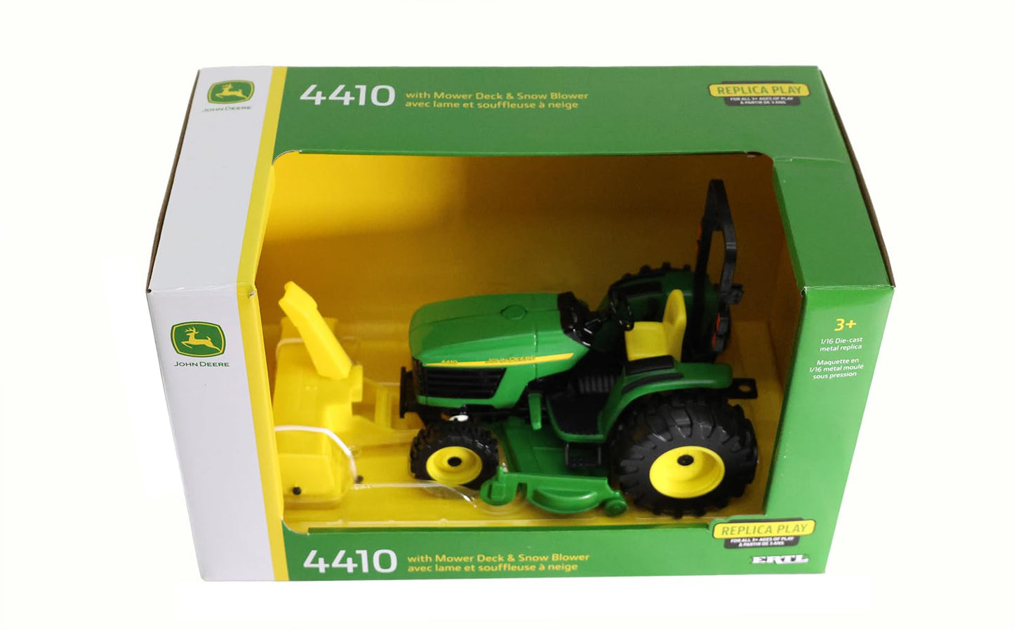 1/16 John Deere 4410 with Mower Deck and Snow Blower Toy - LP83254