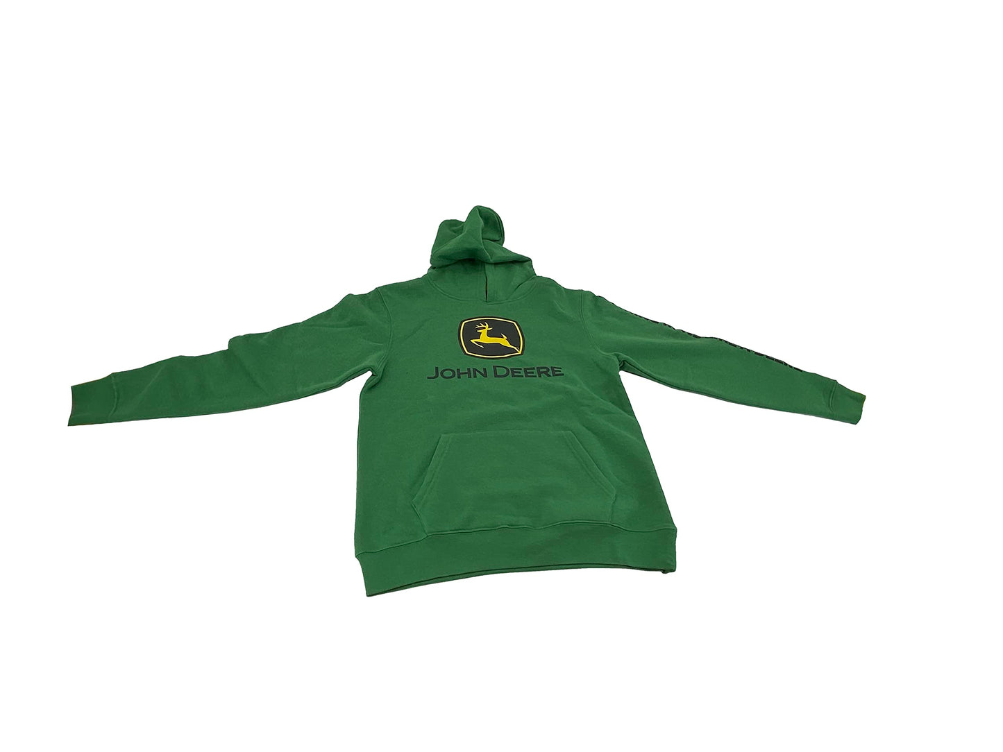 John Deere Logo Fleece Green Hoodie Boys Youth Large - LP53935-L