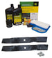 "John Deere Original Equipment Model LX277 Maintenance Kit + Mulching Blades, 38"" Mower Deck"