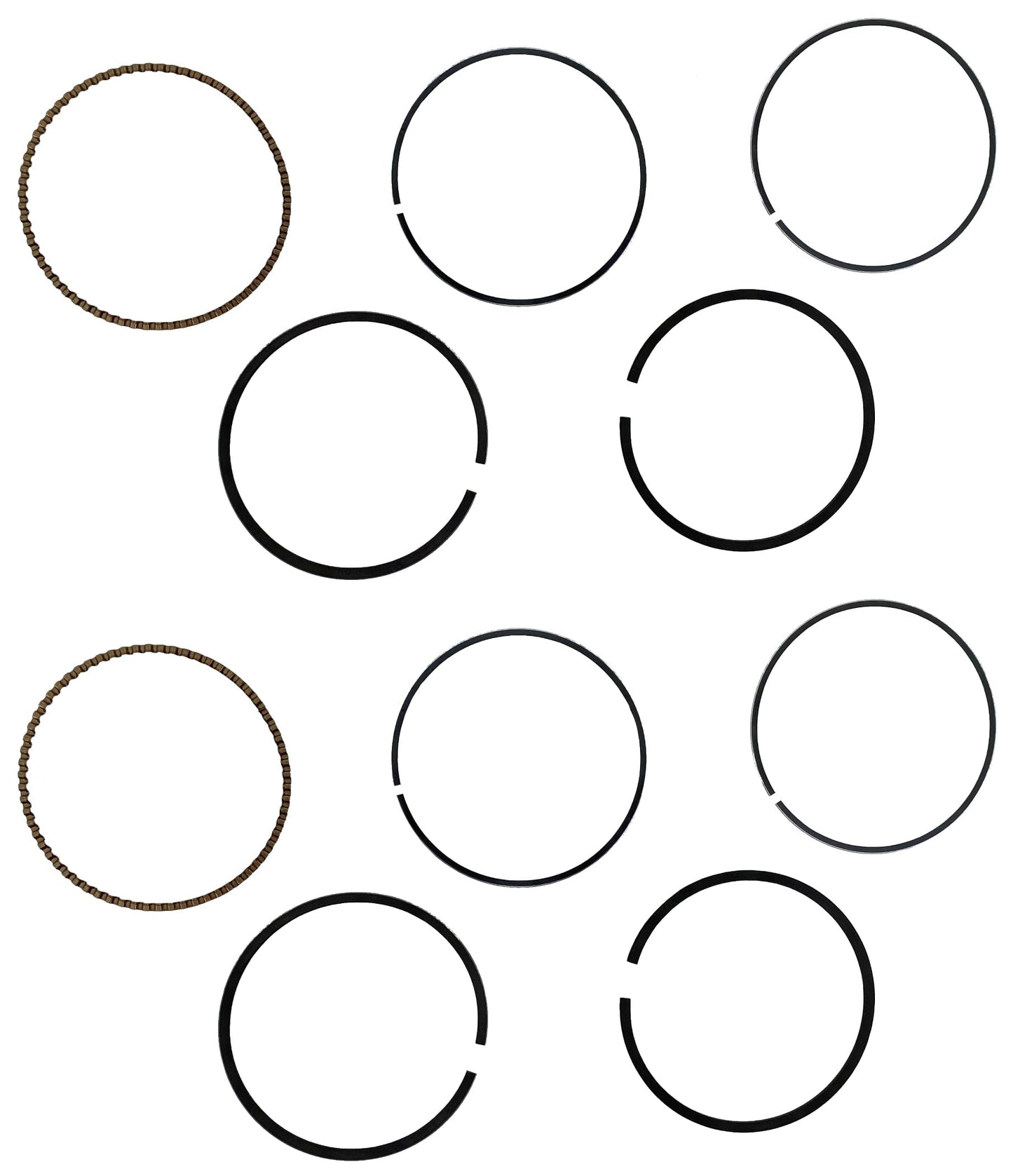 John Deere Original Equipment Piston Ring Kit (Pack of 2) - AM128738