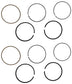 John Deere Original Equipment Piston Ring Kit (Pack of 2) - AM128738