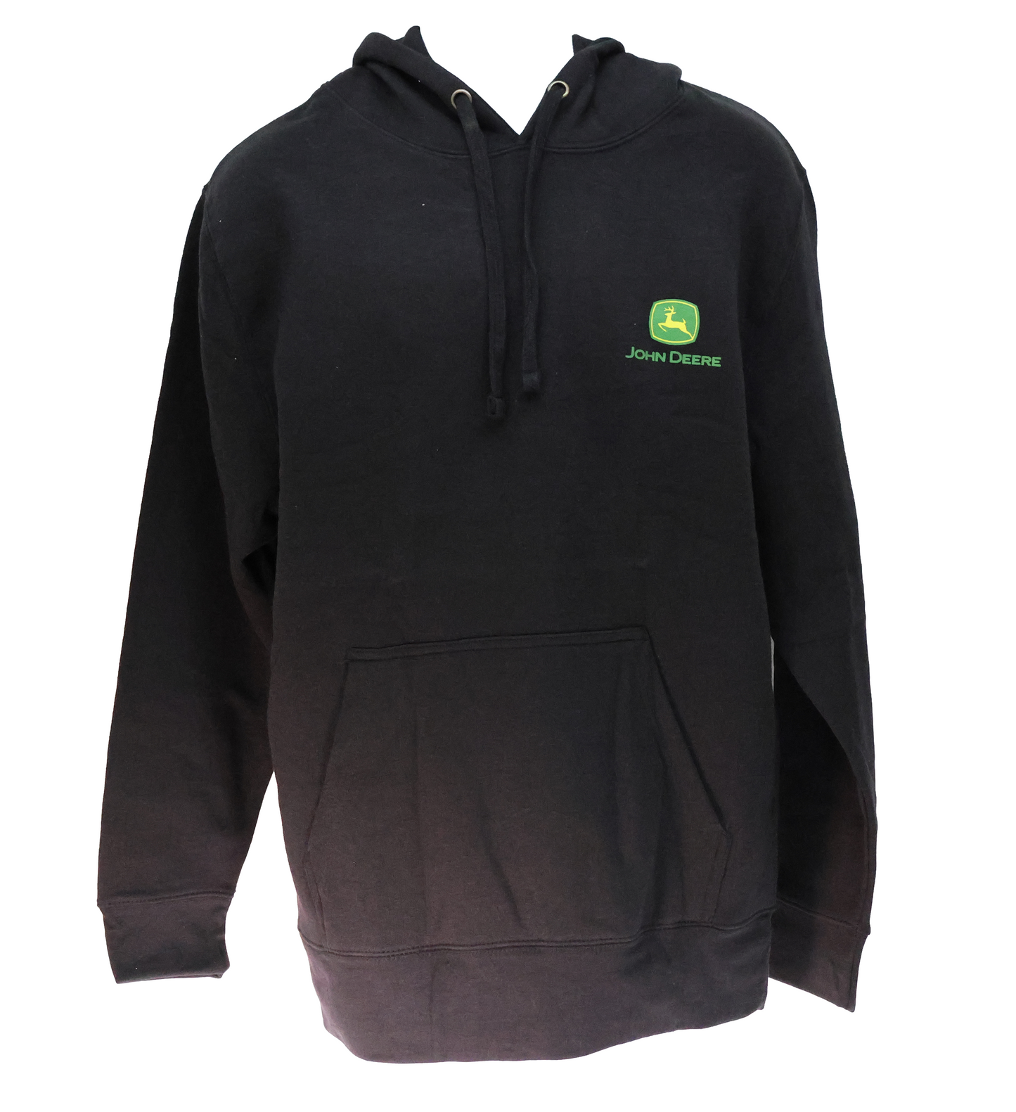 John Deere Mens Black Tractor & Plows Hoodie Medium - LP79303