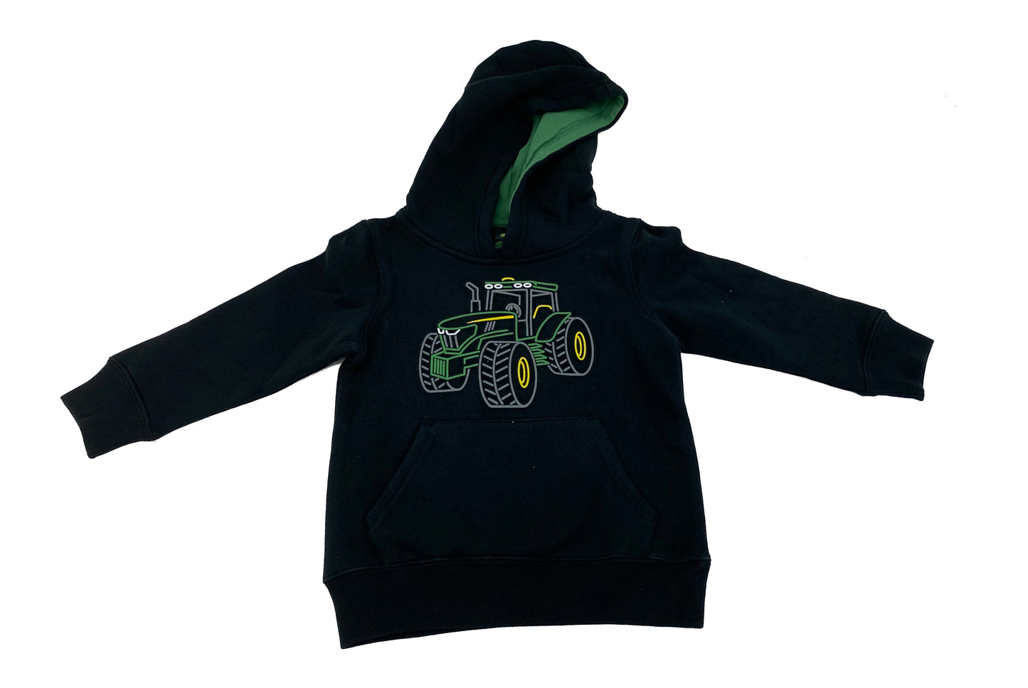 John Deere Toddler Hoodie With Tractor Outline 2T - LP77202