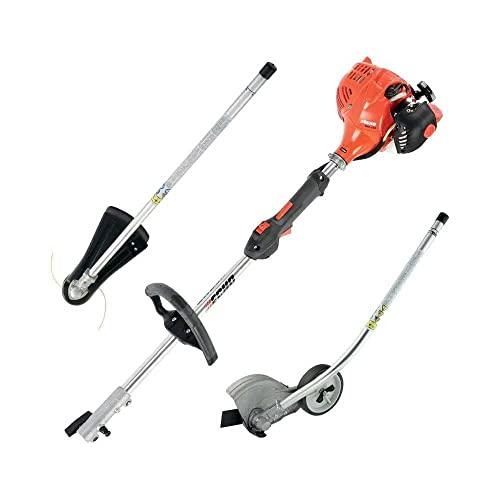 Echo 21.2 cc Gas 2-Stroke Attachment Capable Straight Shaft String Trimmer with Speed-Feed Head and Curved Shaft Edger Kit - PAS-225VP