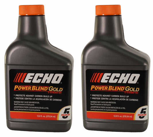 Echo Original Equipment 2-PACK Power Blend Gold Oil Mix 50:1 (12.8 fl oz Bottle) - 6450005