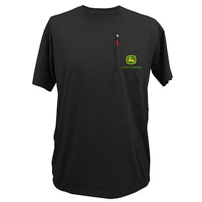 John Deere Men's Black Pocket Tee - L - LP52164