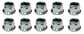 John Deere (10 PACK) Original Equipment Lock Nut - 14M7397