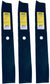 A&I XHT 17", 5/8" Mower Blade (Set of 3) - B1DC1500,3