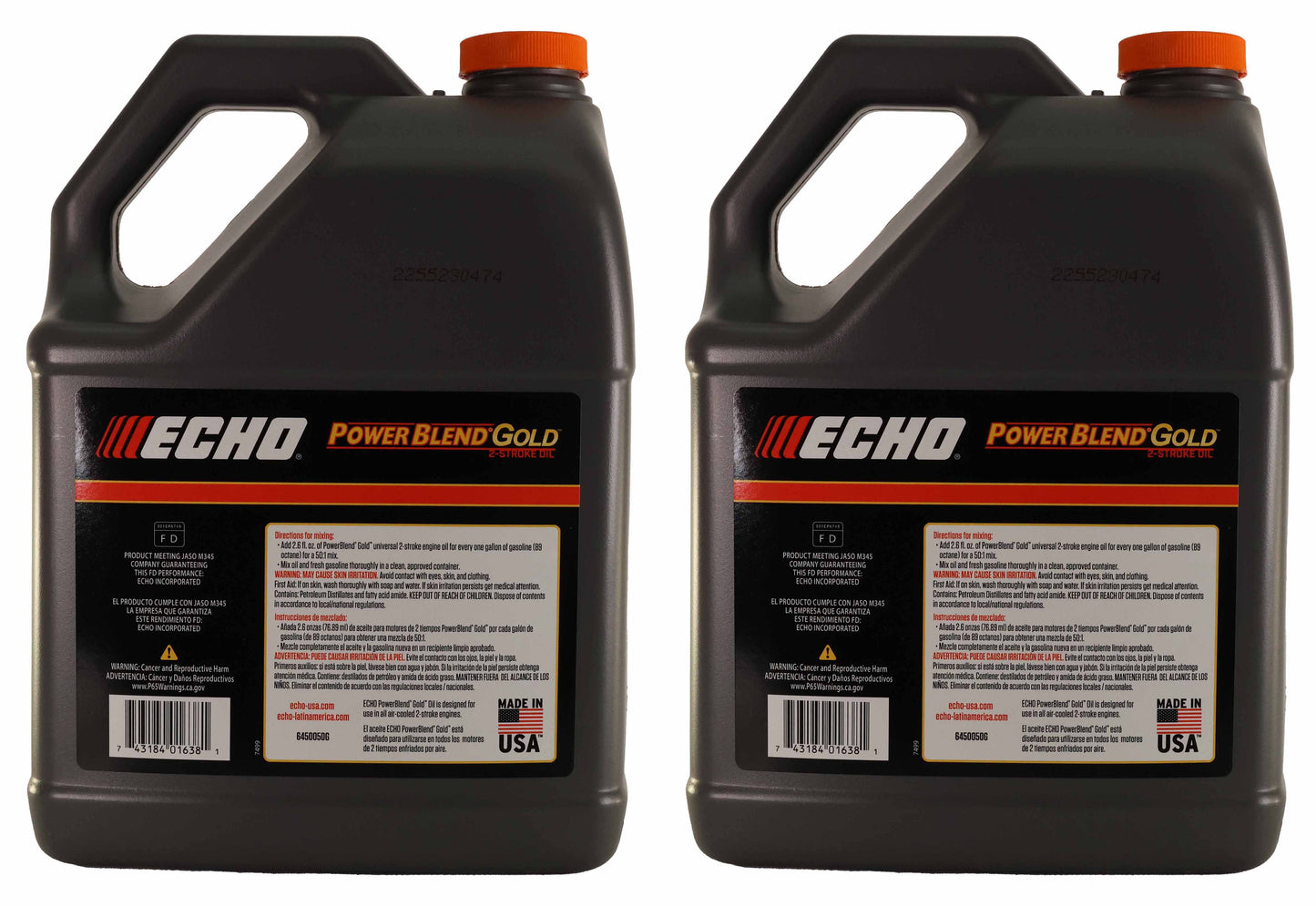 Echo Original Equipment 2-PACK Power Blend Gold Oil Mix 50:1 (1 Gallon Bottle) - 6450050