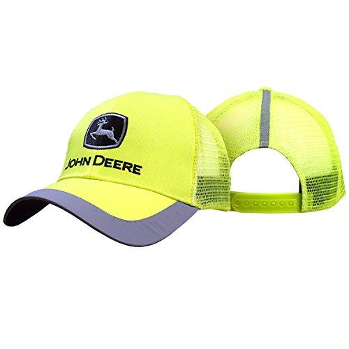 Men's John Deere Safety Green Reflective Hat / Cap - LP43951