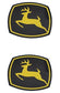 John Deere (SET OF 2) Original Equipment Label - JD5707,2