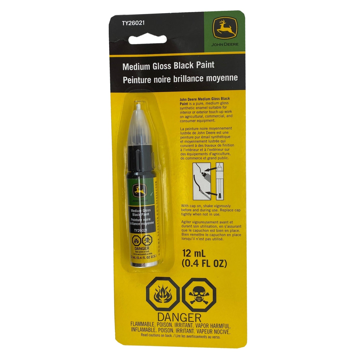 John Deere Original Equipment Black Touch-Up Pen - TY26021