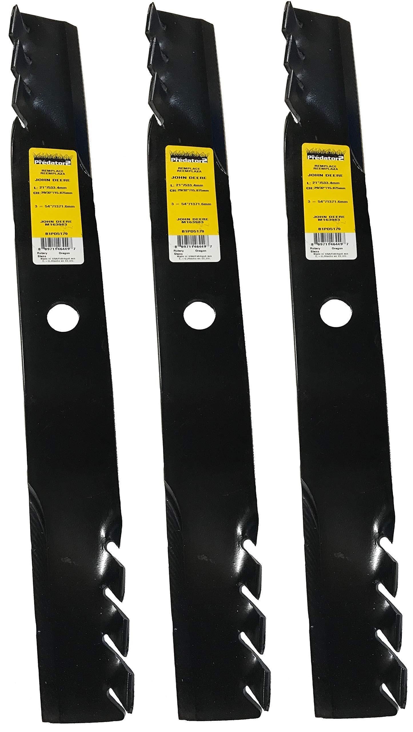 A&I Predator 21", 29/32" Mulching Mower Blade (Set of 3) - B1PD5179,3