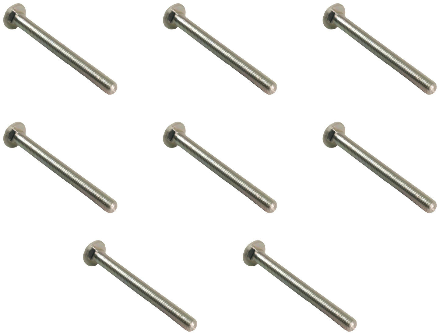 John Deere Original Equipment Round Head Square Neck Bolt, M8 X 80 (8-PACK) - 03M7267