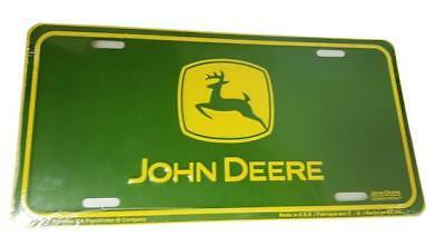 John Deere Stamped Aluminum License Plate - LP66191