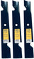 A&I XHT 18", 5/8", Notch Mower Blade (Set of 3) - B1EM1802,3