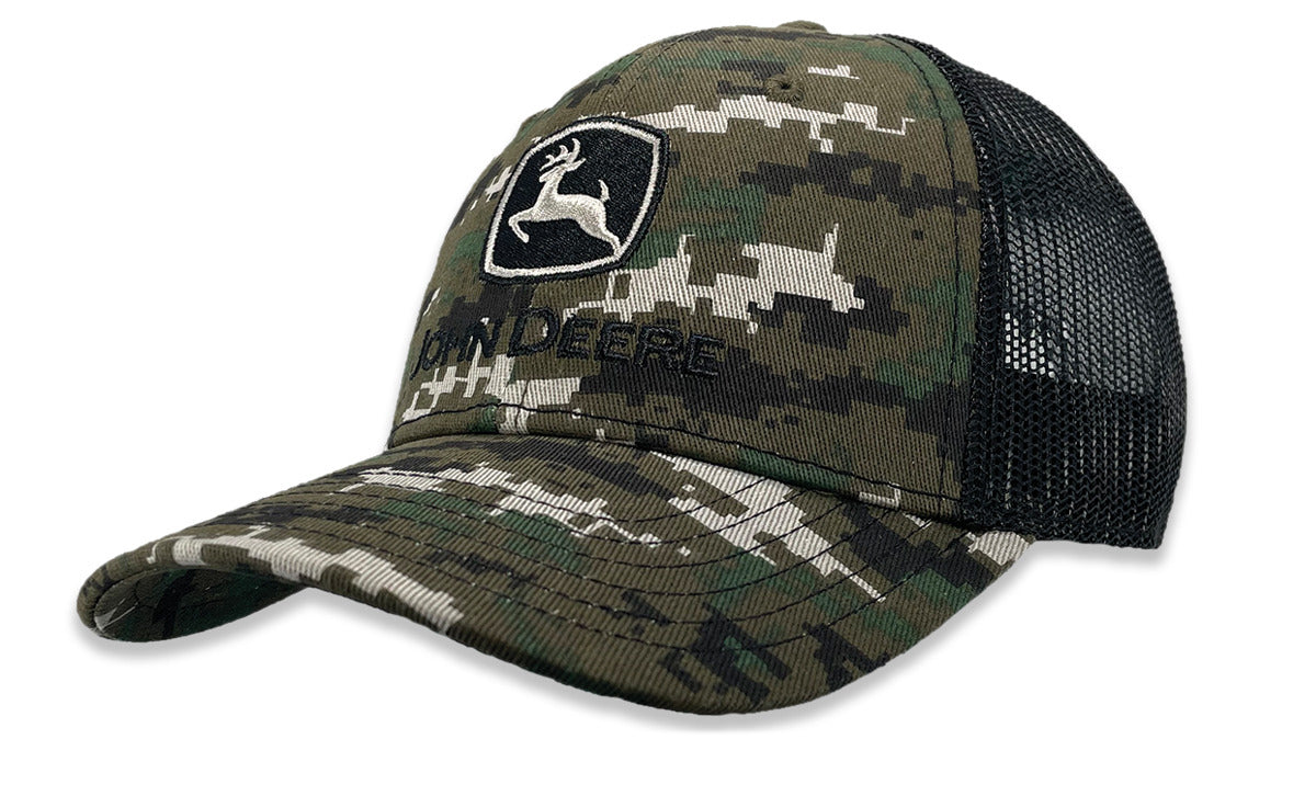 John Deere Men's Digi Camo Flat Stitch Cap/Hat - LP86103