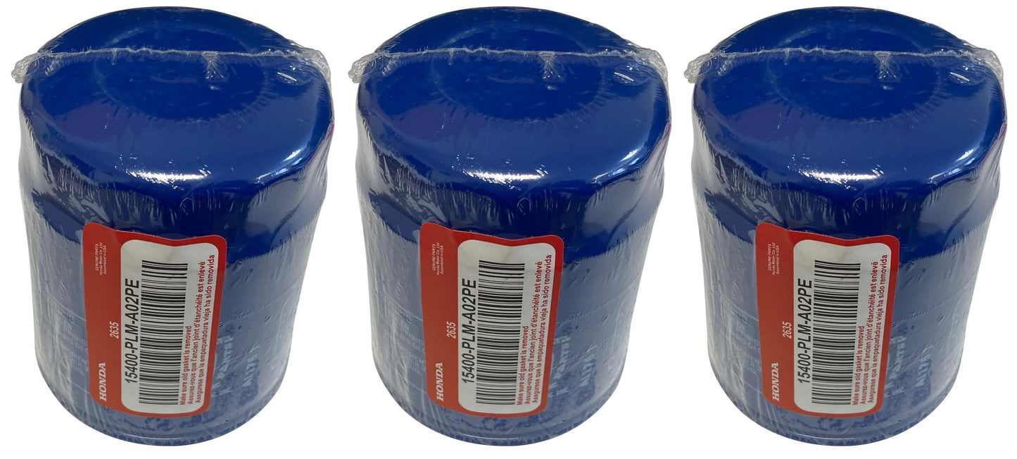 Honda Original Equipment Oil Filter (Pack of 3) - 15400-PLM-A02PE