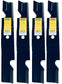 A&I XHT 16-1/4", 5/8", HL Mower Blade (Set of 4) - B1BC1204,4